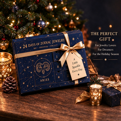 50% OFF | ✨ 24 Days Zodiac DIY Jewelry Advent Calendar – 24 Days of Beads & Charms 🌟