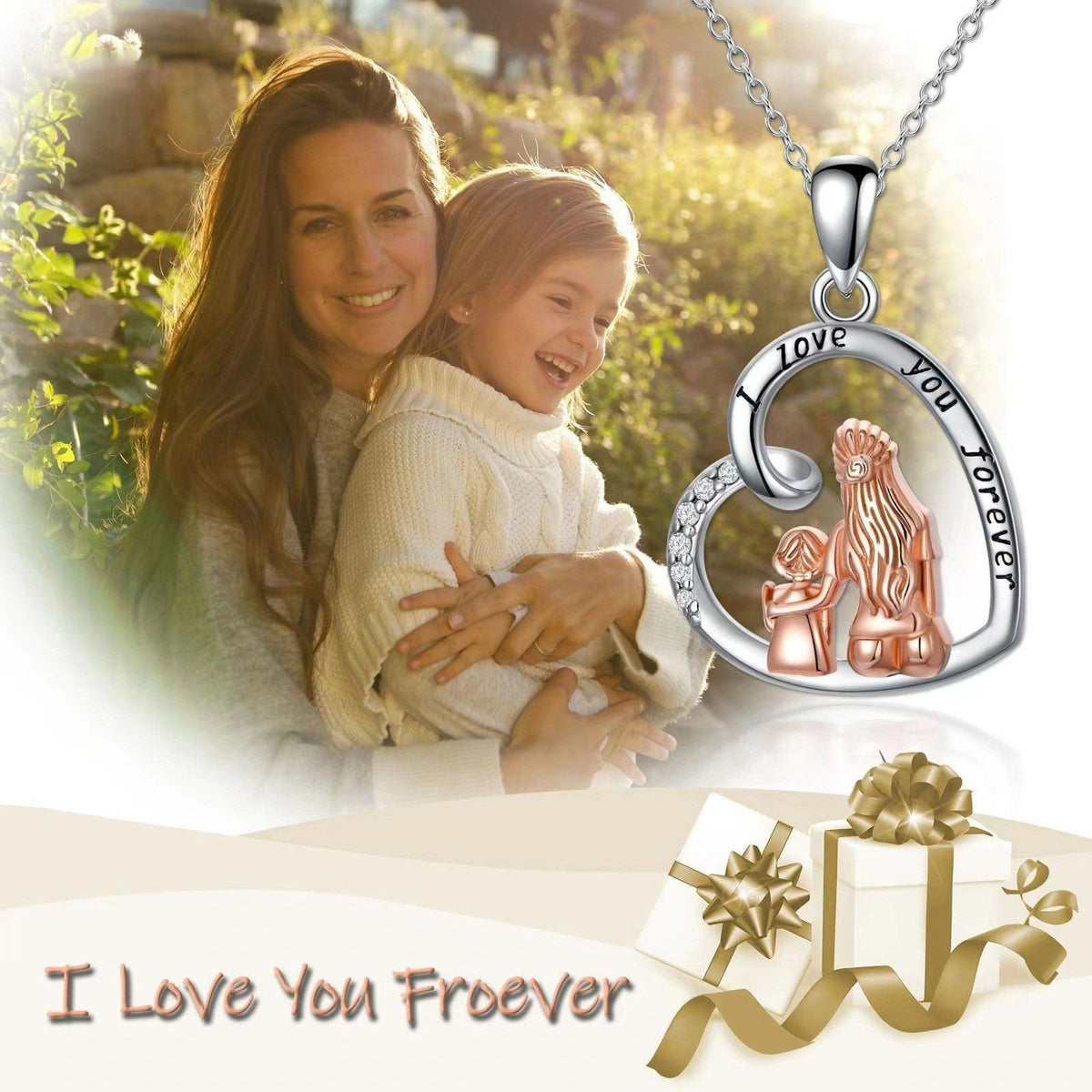 I LOVE YOU FOREVER Mother's Day Necklace